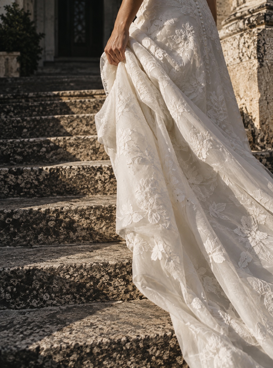 Wedding details arranged in soft natural light