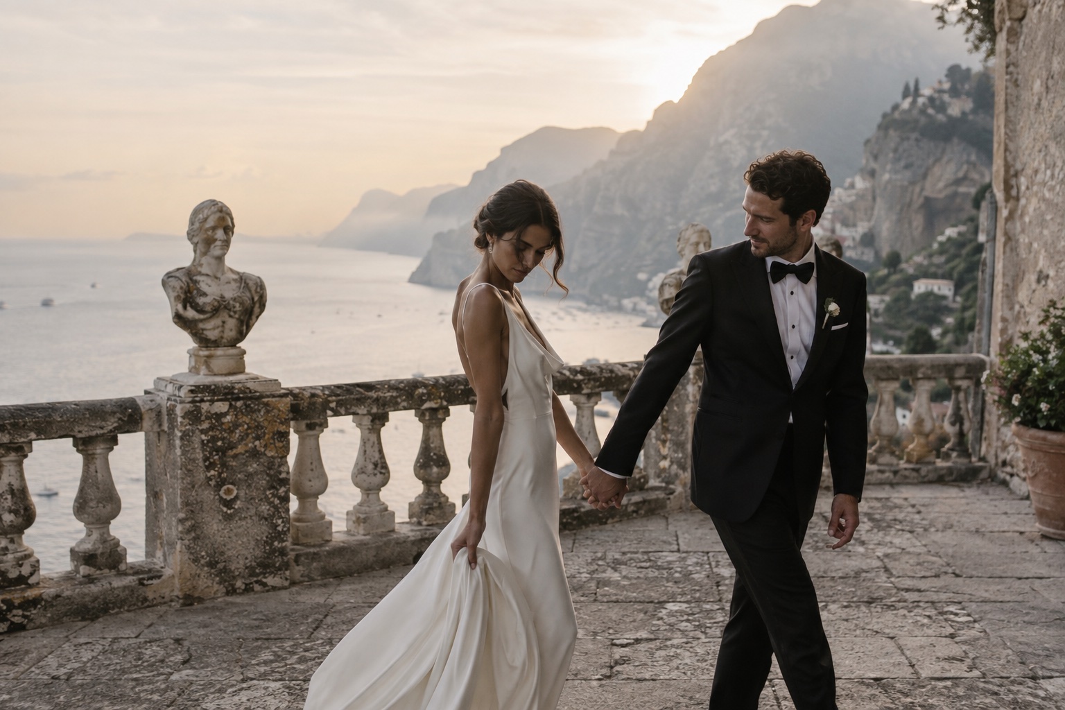 A couple together on the Amalfi Coast